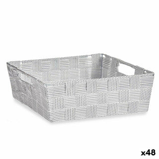 Mehrzweckkorb Kipit A3-693109 Weiß Stoff 3 L 23 x 8 x 27 cm 27 x 8 x 23 cm (48 Stück)