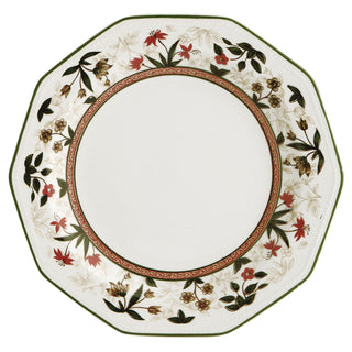 Flacher Teller Queen´s By Churchill Assam blumig aus Keramik Porcelæn Ø 27 cm (6 Stück)