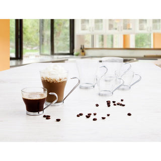 Tasse Kaffee und Tee Quid Supreme Durchsichtig 250 ml 3 Stücke