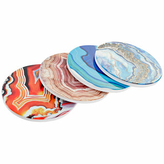 Untersetzer DKD Home Decor Dolomite Kork Moderne (4 pcs)