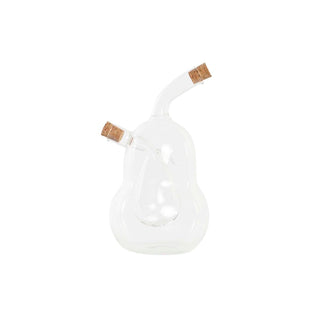 Öl- und Essig-Set DKD Home Decor 12 x 10 x 18,6 cm Durchsichtig Kork 540 ml Borosilikatglas