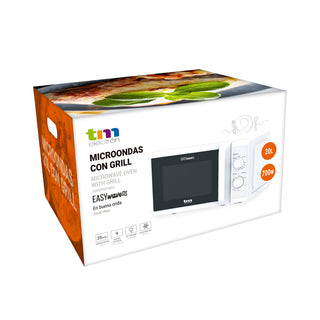 Mikrowelle mit Grill TM Electron Weiß 700 W 20 L