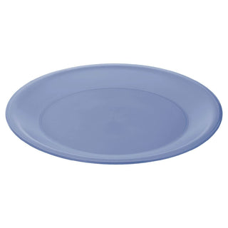 Flacher Teller Blau Rot grün Kunststoff (Restauriert B)