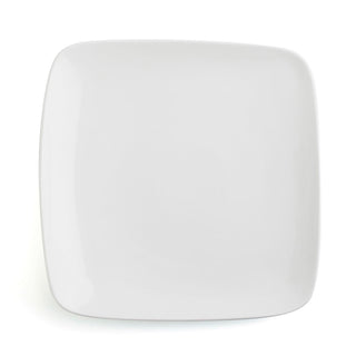 Flacher Teller Ariane Vital Square karriert Weiß aus Keramik 24 x 19 cm (12 Stück)