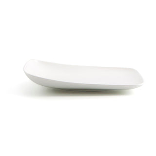 Flacher Teller Ariane Vital Square karriert Weiß aus Keramik 24 x 19 cm (12 Stück)