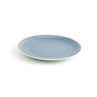Flacher Teller Ariane Terra Blau aus Keramik Ø 21 cm (12 Stück)