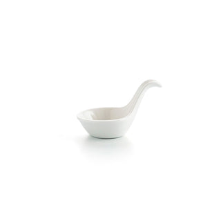 Satz für Appetithäppchen Ariane Alaska Weiß aus Keramik Löffel 9,6 x 5,9 cm (18 Stück)
