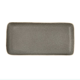 Schale Bidasoa Gio Grau aus Keramik 28 x 14 cm rechteckig (4 Stück)