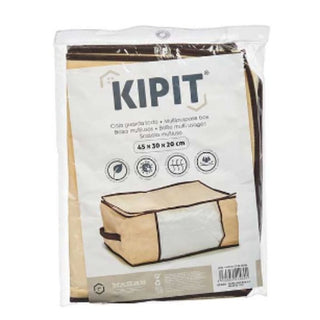 Aufbewahrungstasche Kipit AR1903037 Creme Polyester Polypropylen 27 L 45 x 30 x 20 cm (24 Stück)
