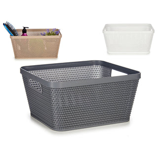 Mehrzweckkorb Kipit 4720 Weiß Beige Grau Kunststoff 5 L 29,5 x 13 x 23 cm (18 Stück)