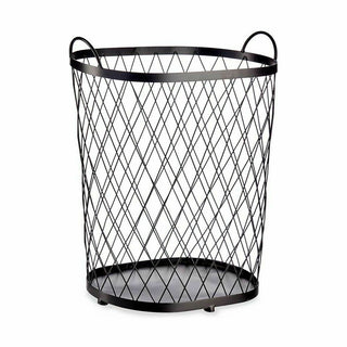 Korb Schwarz Metall 40 L 31 x 54,7 x 46,5 cm (4 Stück)