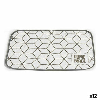 Untersetzer Kinvara 9999 Weiß Grau 33 x 0,3 x 48 cm (12 Stück)