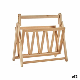 Zeitschriftenkorb Braun Holz 30 x 37,5 x 36,5 cm (12 Stück)