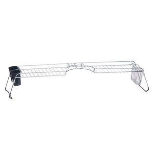 Abtropfsieb für die Spüle Kinvara W3422A-1 Silberfarben Metall 104 x 15,5 x 19 cm Double (4 Stück)