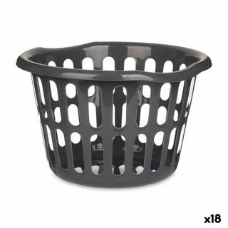 Korb Kipit 8066-A Anthrazit Polypropylen 27 L 40 x 25 x 40 cm (18 Stück)