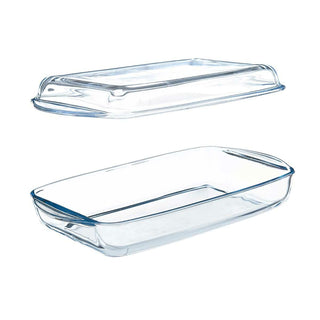 Tablett mit Haube Pasabahce Borcam Durchsichtig Borosilikatglas 1,9 L (4 Stück)