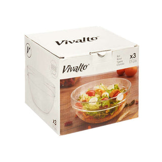 Schale Vivalto 76759 Durchsichtig Glas 650 ml Stapelbar (24 Stück)